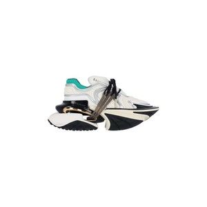 Balmain Chunky Platform Sneakers With Textured Rubber Sole - NWT